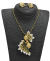 Shell Gold-plated Plated Brass Pendent Set