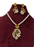 Shell Gold-plated Plated Brass Pendent & Moti Set